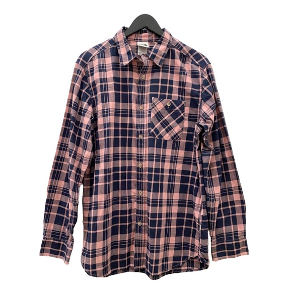 THE NORTH FACE Men’s Hayden Pass 2.0 Pink/Blue Plaid Button Down Shirt Size L - Picture 2 of 12